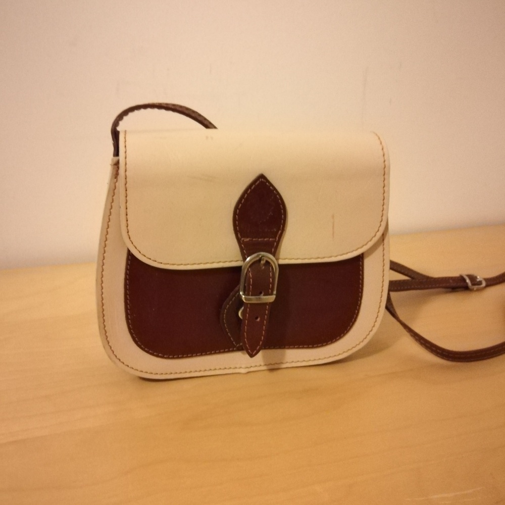 Leather cross body bag